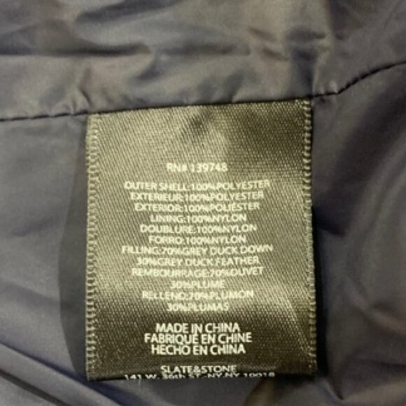 Slate & Stone Daniel Plaid Zip Front Down Puffer - Picture 6 of 6